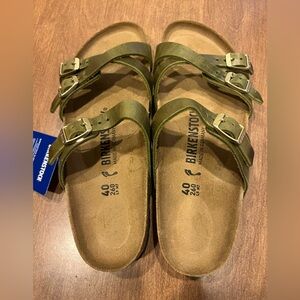 NEW Birkenstock Olive Franca Sandal L9/EU40N